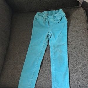Baby GAP, Aqua elastic waist corduroy pants. Size4